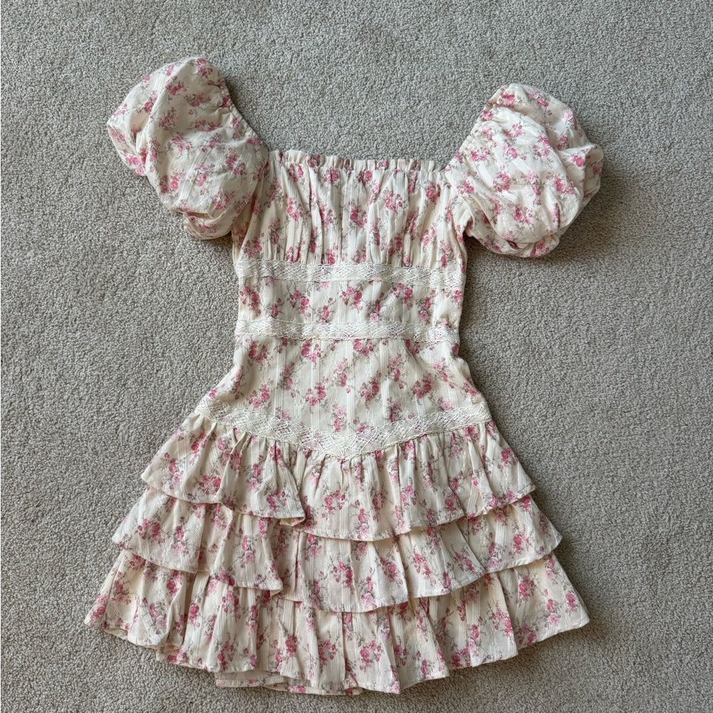 Floral Puff Sleeve Dress